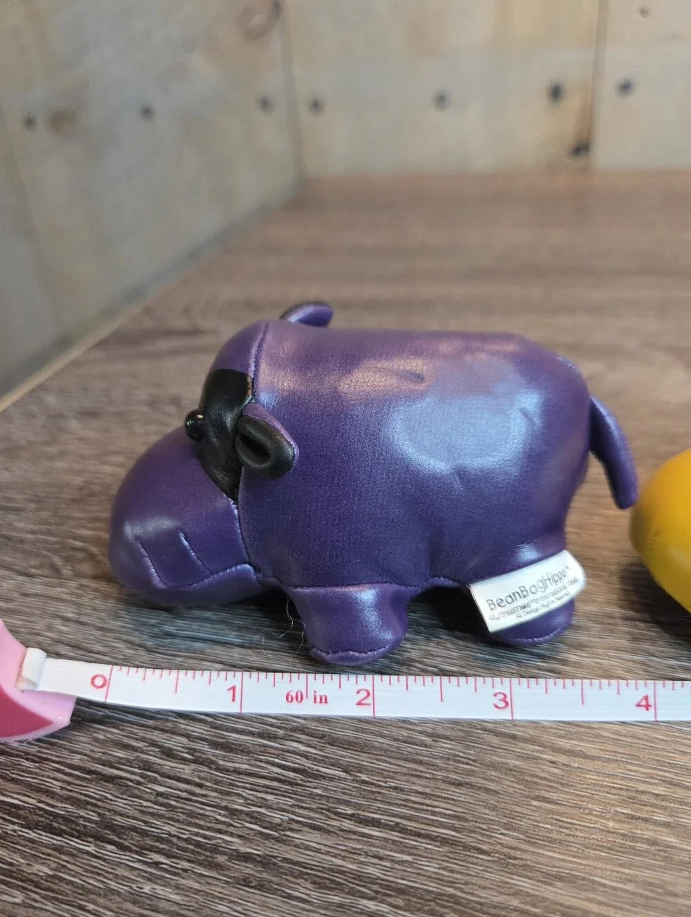 Sportime Indestructible Bean Bag Hippos Set of 4 Hippopotamus Vintage 1996